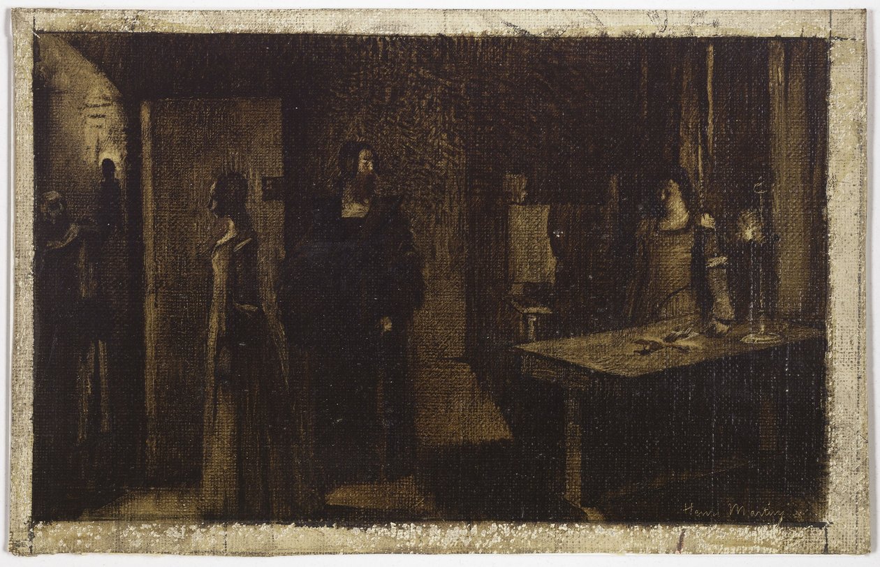 Krucyfiks, ok. 1887 (olej na płótnie) autorstwa Henri Jean Guillaume Martin