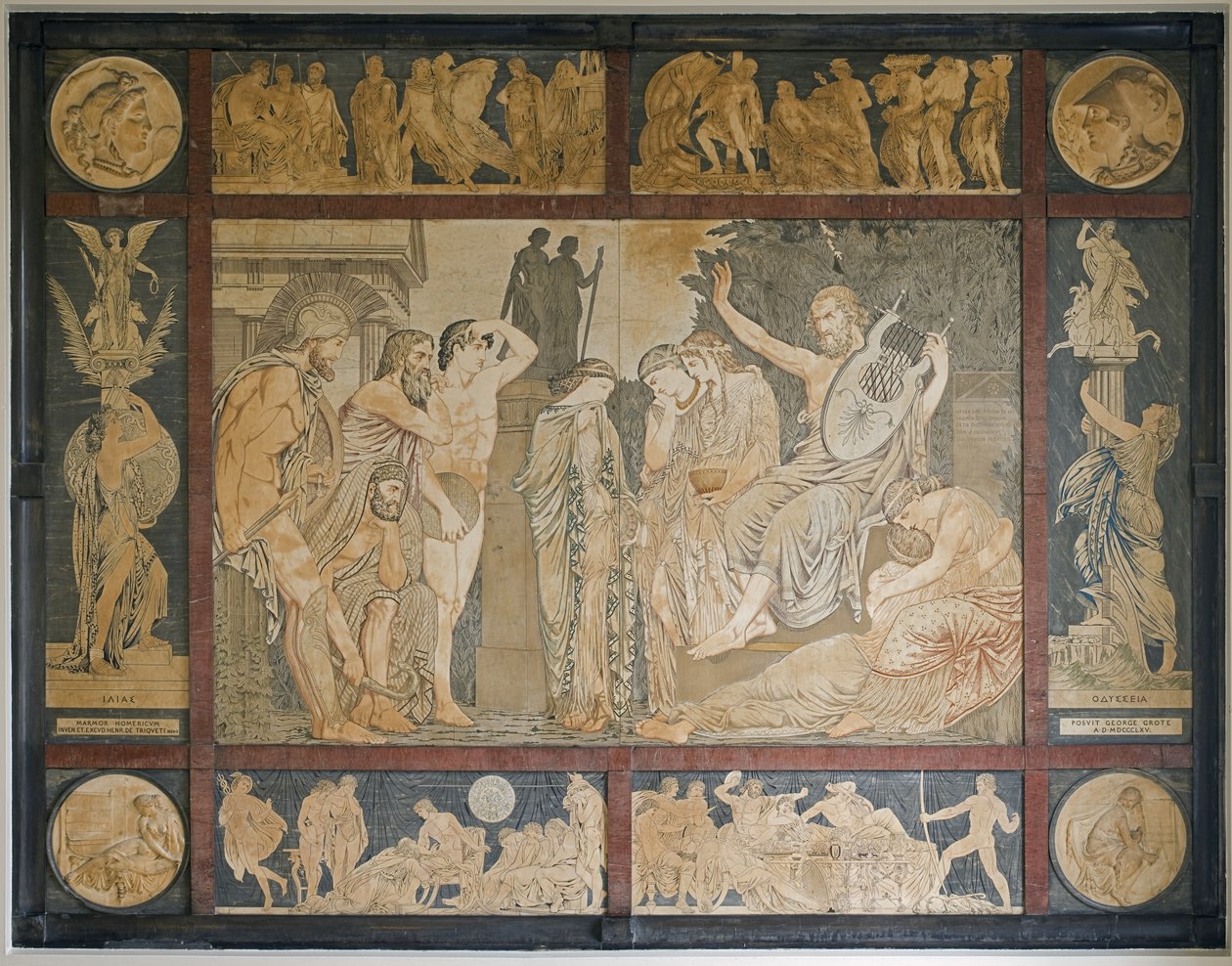Marmur Homera, 1863-65 autorstwa Henri Joseph Francois de Triqueti
