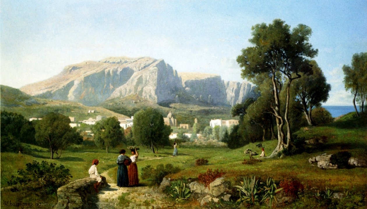 Capri autorstwa Henri Joseph Harpignies