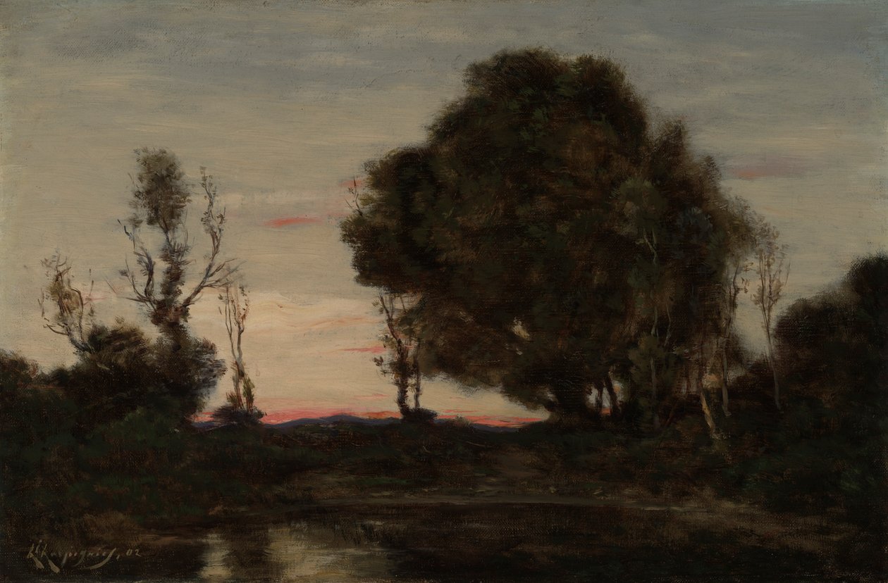 Krajobraz o zmierzchu autorstwa Henri Joseph Harpignies