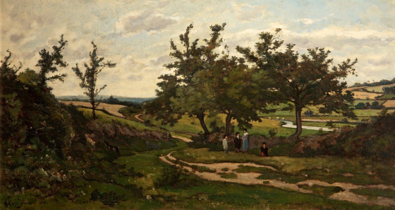 Pejzaż, 1886 autorstwa Henri Joseph Harpignies