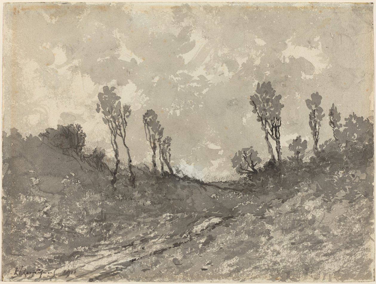 Droga w Hérisson autorstwa Henri Joseph Harpignies