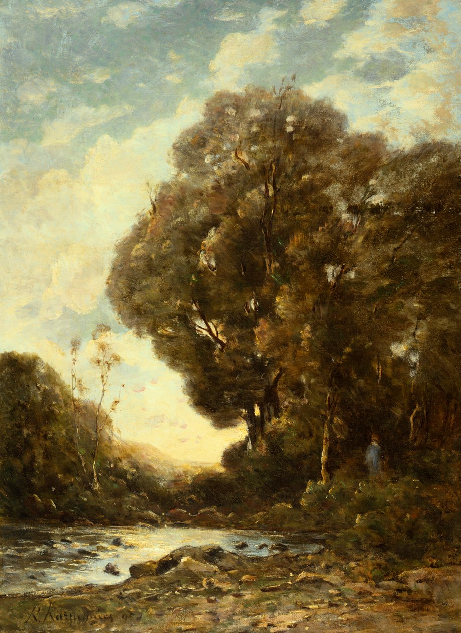 Rzeka autorstwa Henri Joseph Harpignies