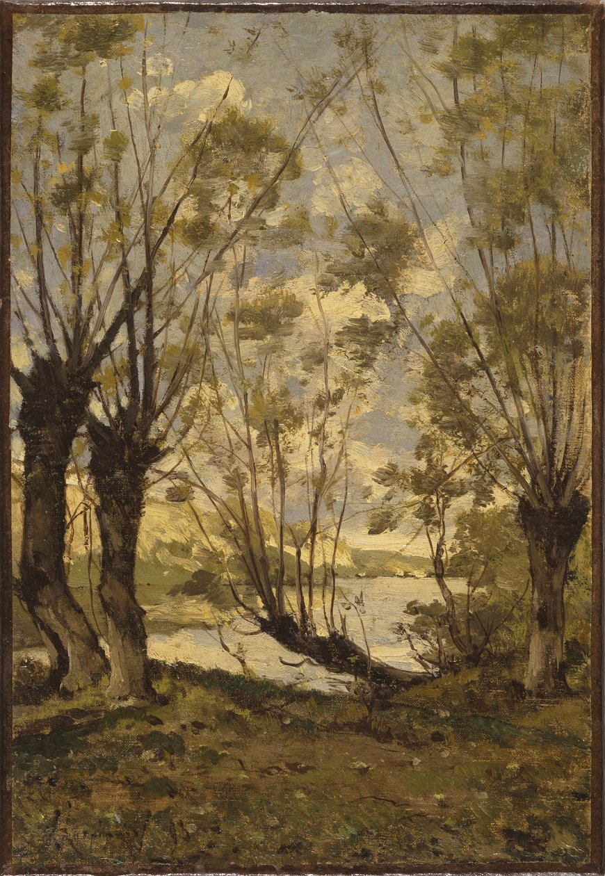 Wierzby nad brzegiem Loary, 1893 autorstwa Henri Joseph Harpignies