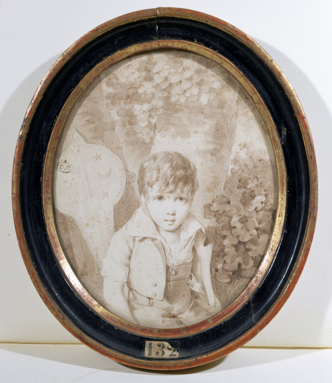 Honore de Balzac (1799-1850) w wieku 6 lat, 1805 (pióro i atrament i pranie na papierze) autorstwa Henri Joseph Hesse