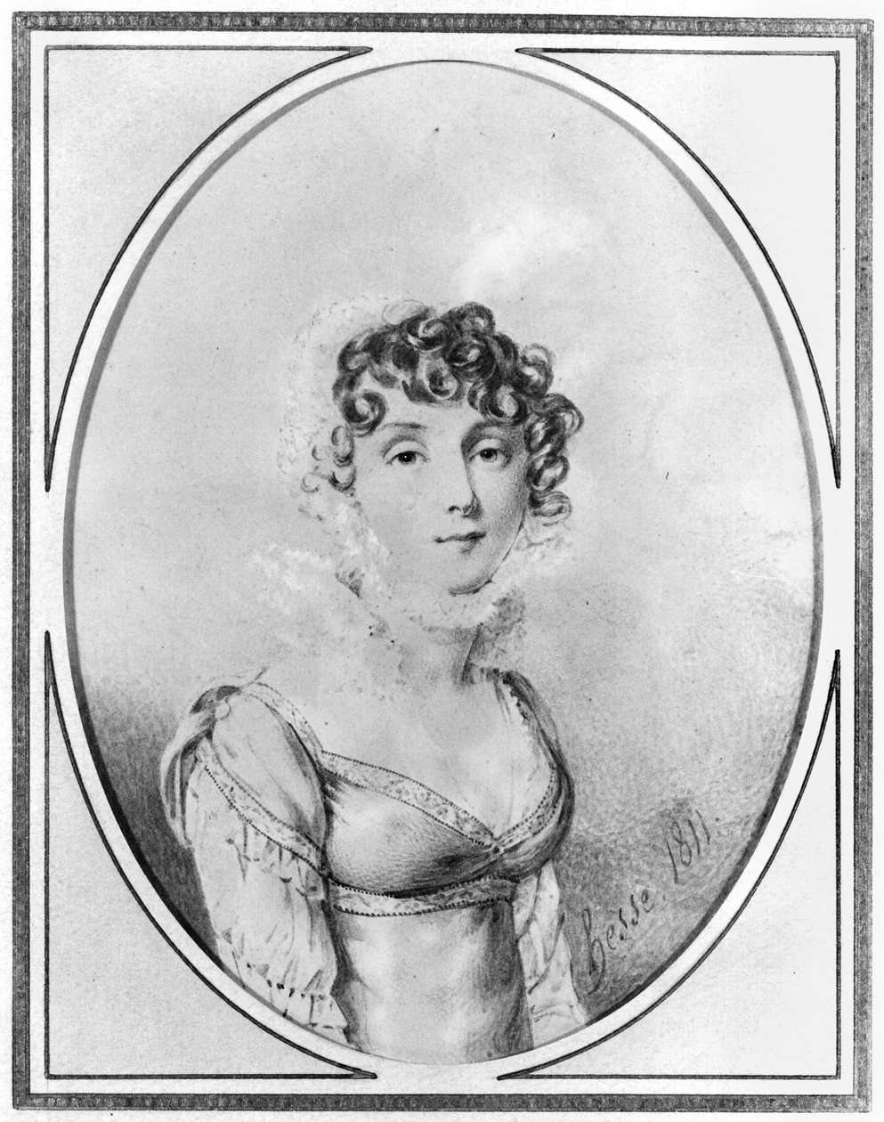 Portret Karoliny Bonaparte (1782-1839) 1811 autorstwa Henri Joseph Hesse