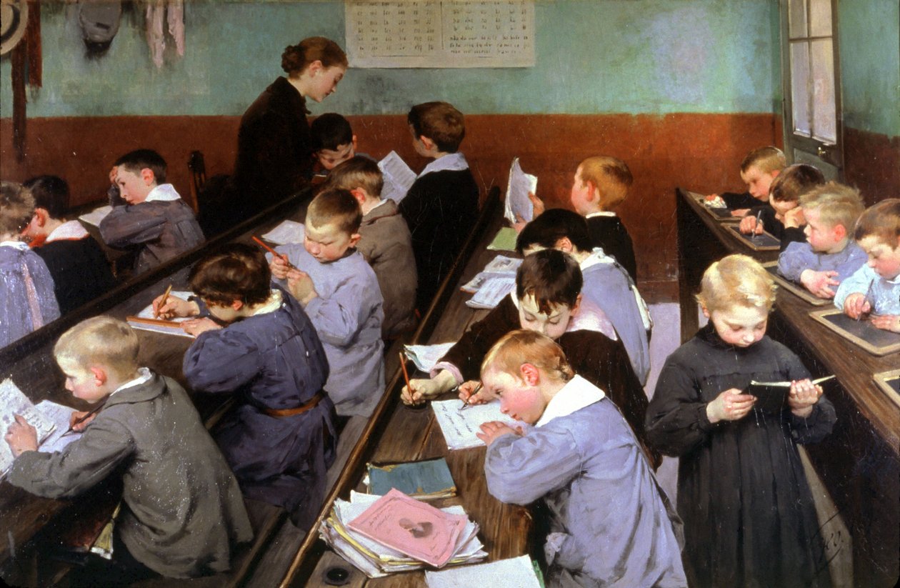 klasa dziecięca autorstwa Henri Jules Jean Geoffroy