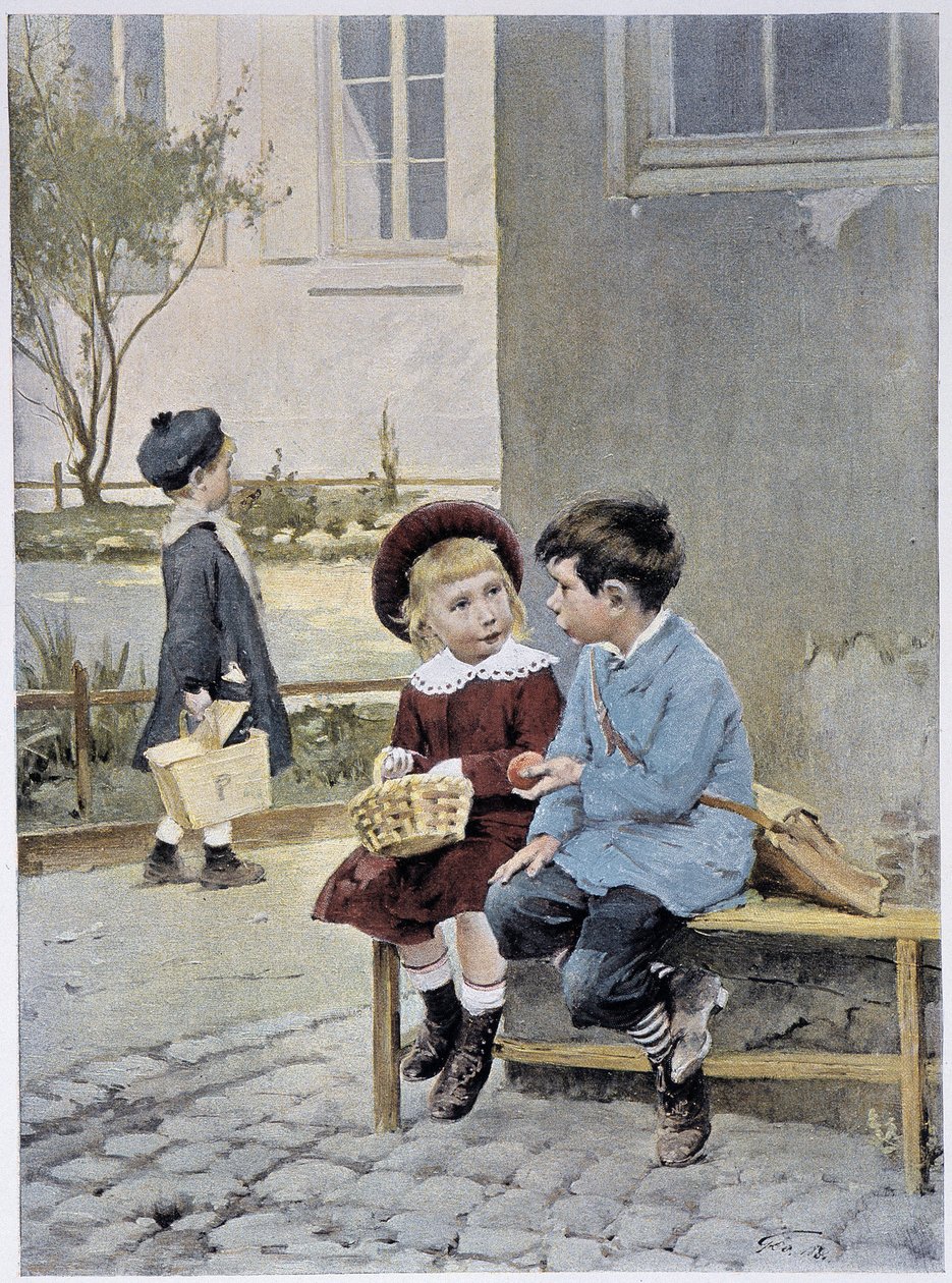 Wolny handel - akwarela Geoffroya w „”Le Figaro Illustré””, maj 1901 autorstwa Henri Jules Jean Geoffroy