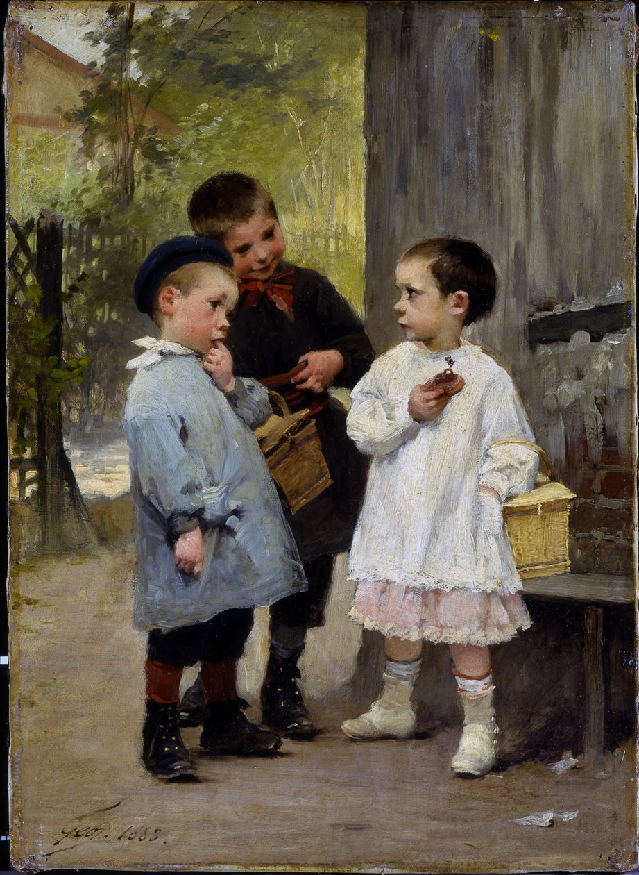 Daj mi kęs, 1883 autorstwa Henri Jules Jean Geoffroy