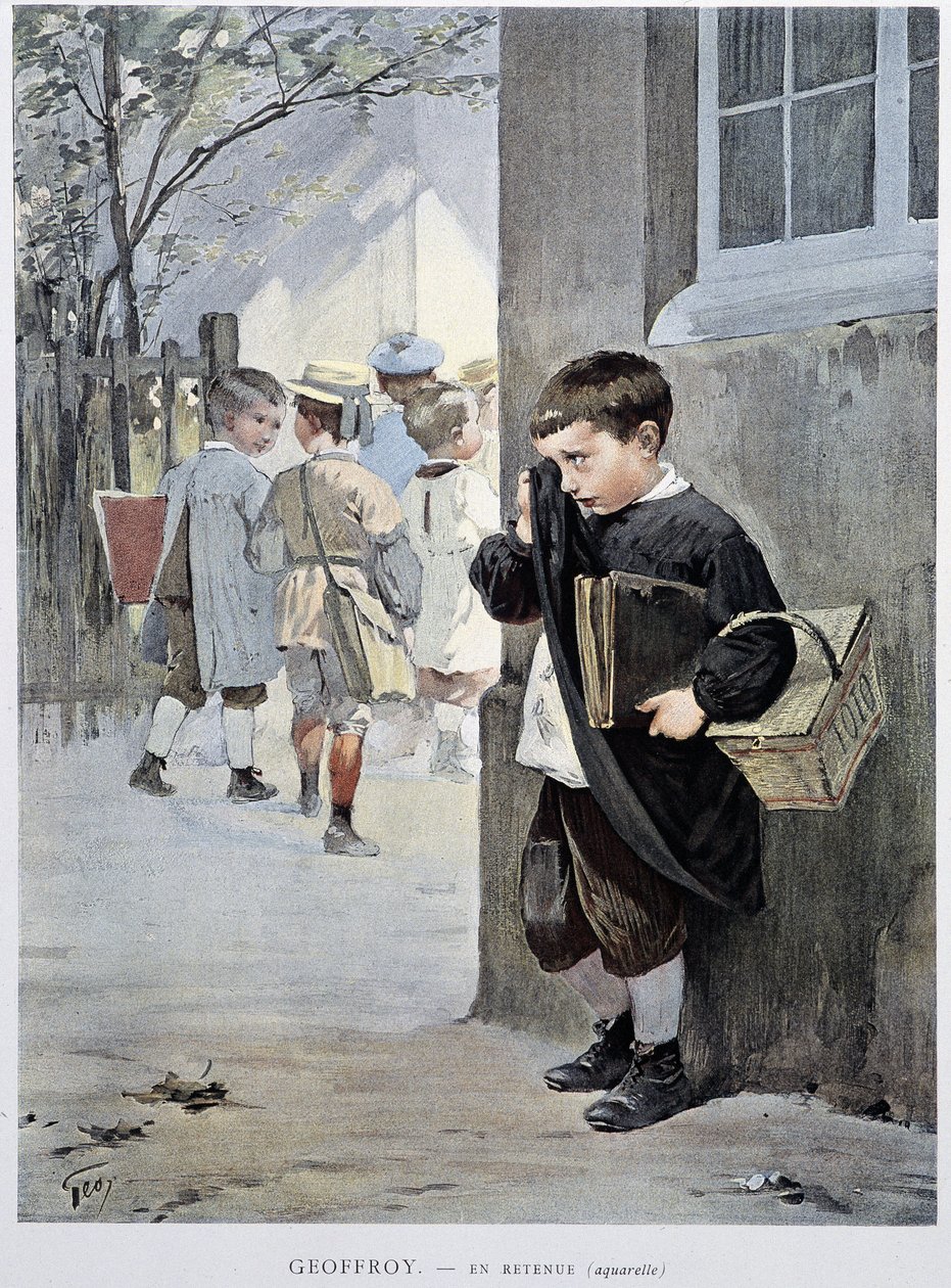 Z umiarem - akwarela Geoffroya w „”Le Figaro Illustré””, maj 1901 autorstwa Henri Jules Jean Geoffroy