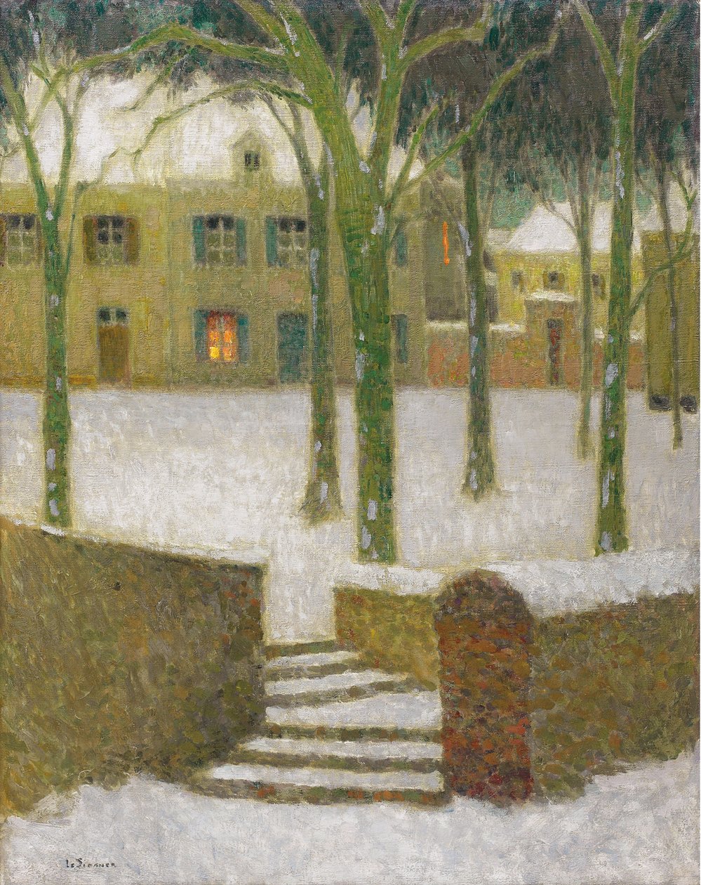 Miejsce w Nemours, 1930 autorstwa Henri Le Sidaner