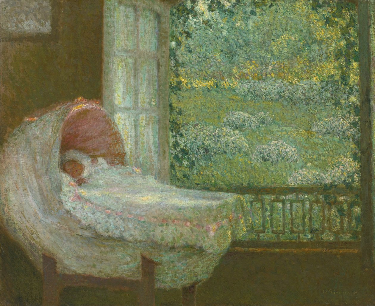 Kołyska, 1905 autorstwa Henri Le Sidaner