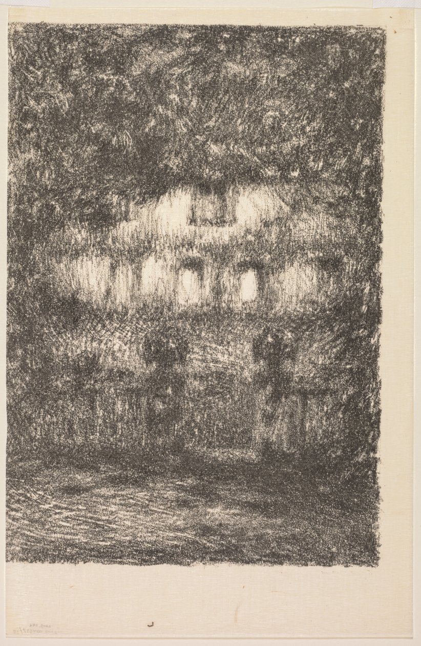 Dom w świetle księżyca autorstwa Henri Le Sidaner