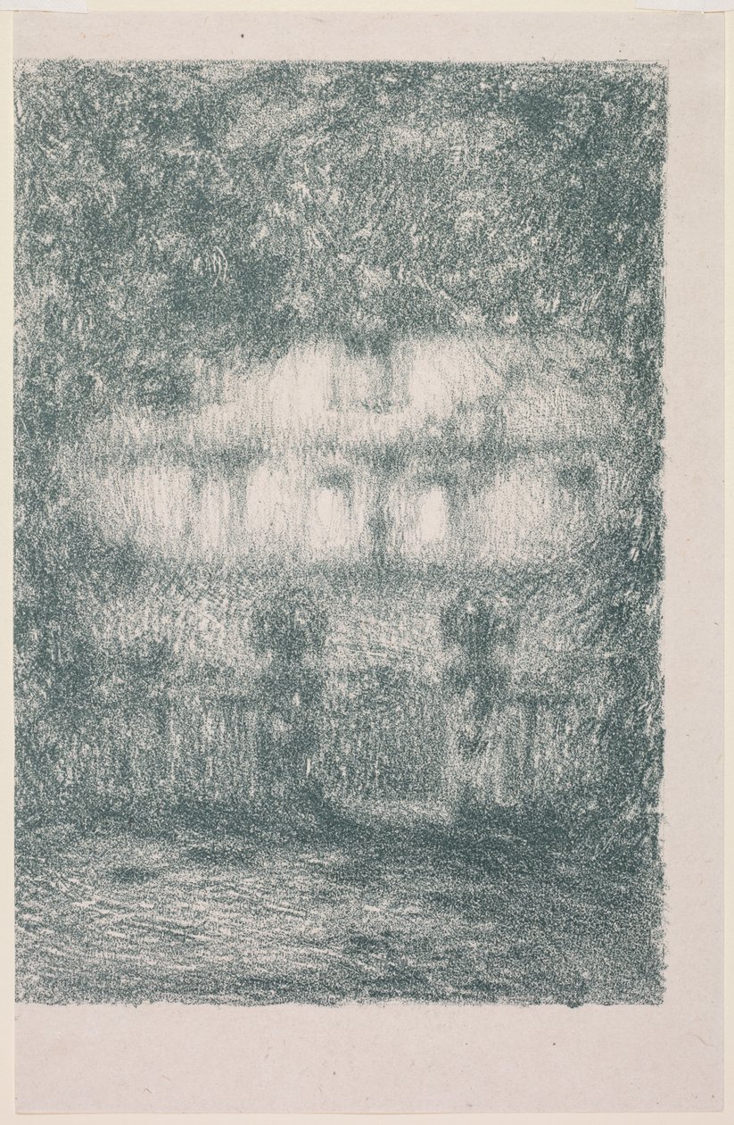 Dom w świetle księżyca autorstwa Henri Le Sidaner