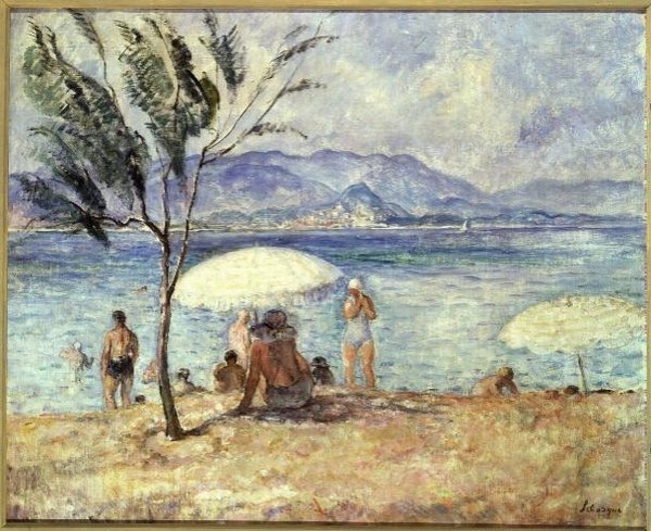 Kąpiących się, ok.1928 autorstwa Henri Lebasque