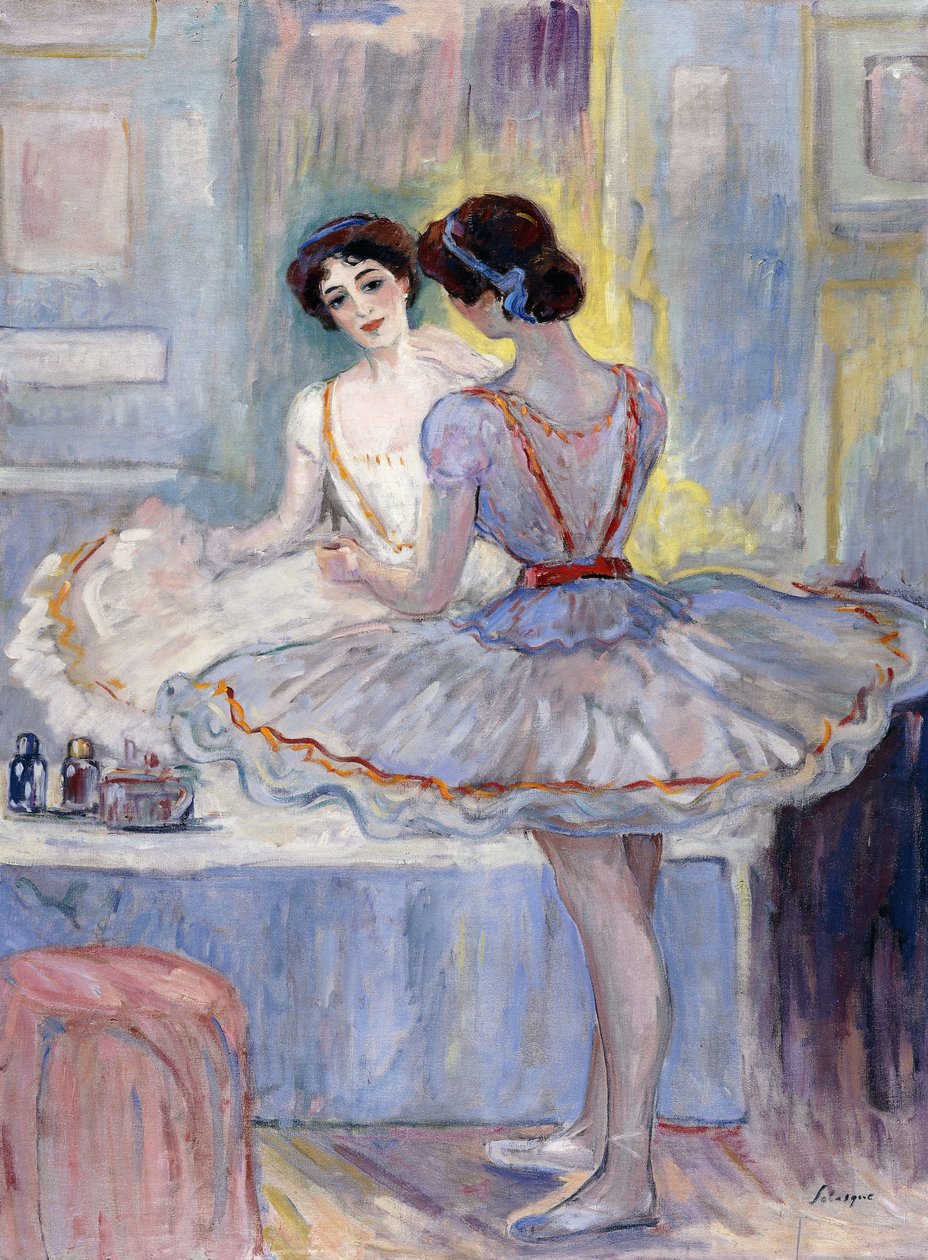 panna Zambelli w swojej garderobie; Mademoiselle Zambelli w swojej garderobie, 1912 autorstwa Henri Lebasque