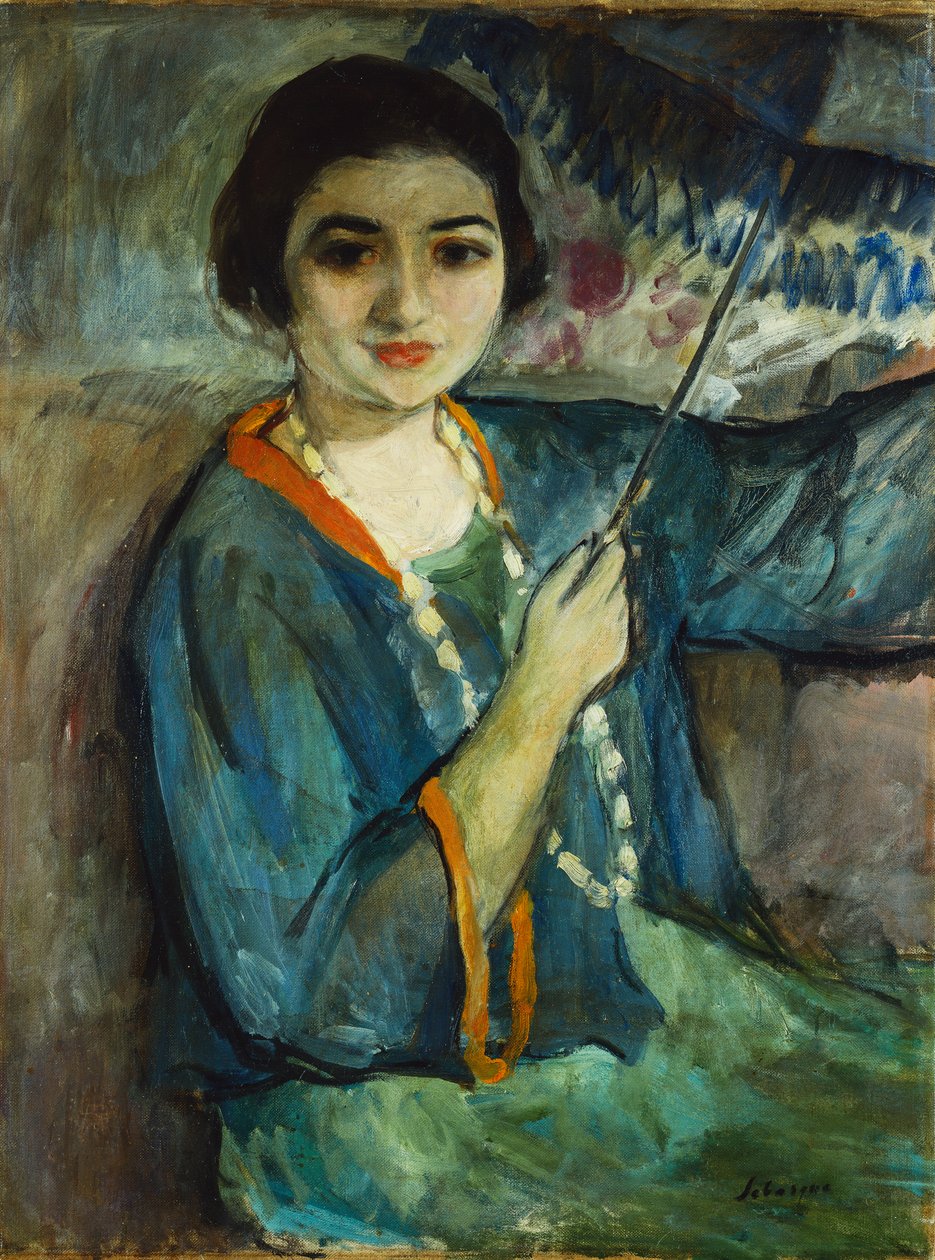 Nono z parasolem; od dziewiątego do l „Parasole, autorstwa Henri Lebasque