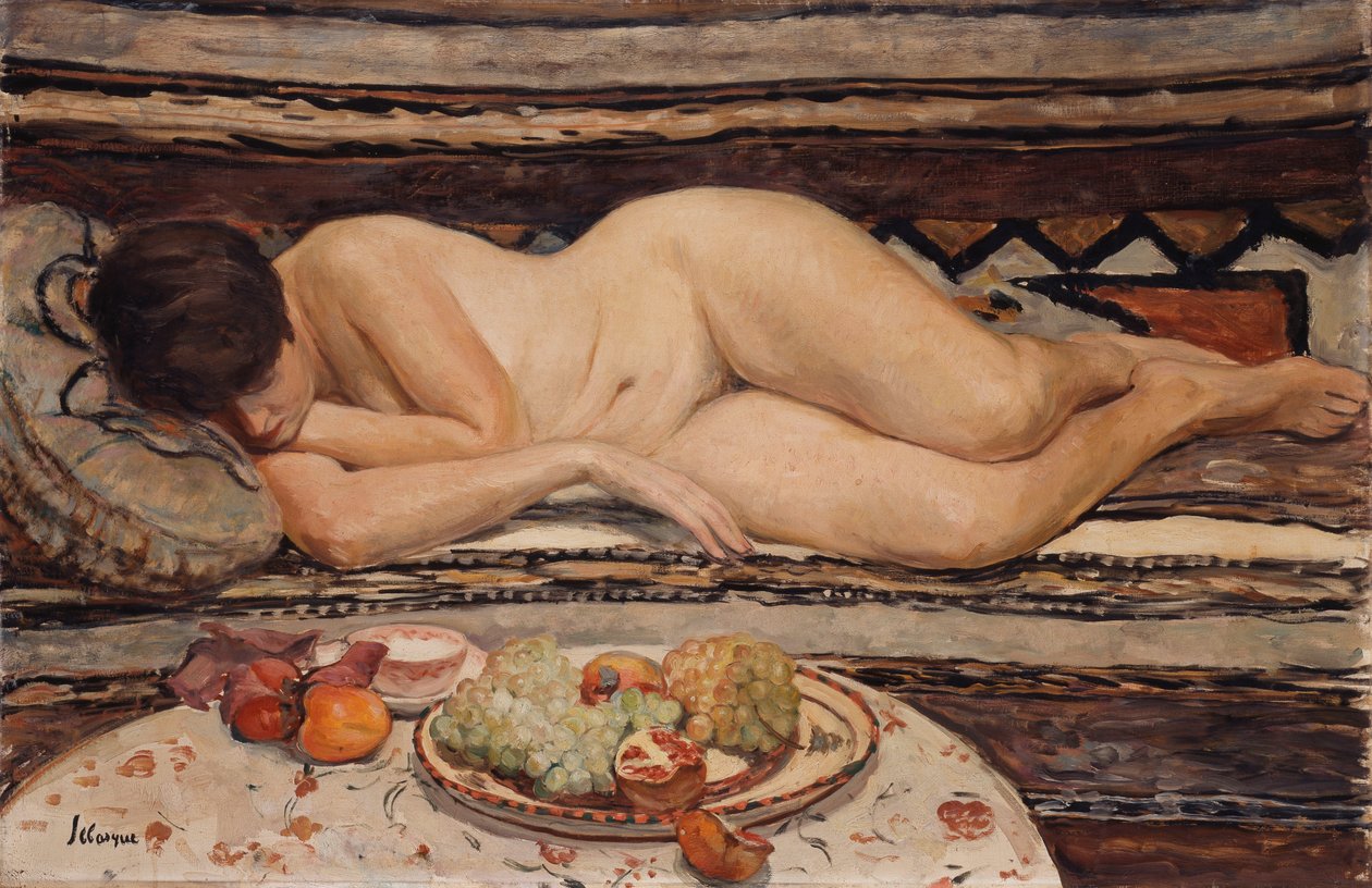 Akt z miską owoców, autorstwa Henri Lebasque