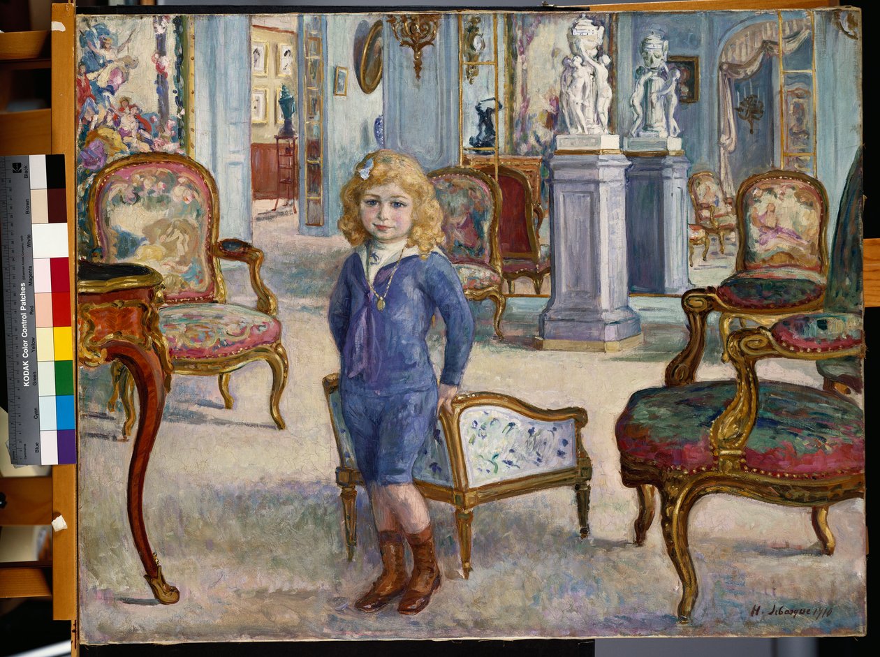 Paul de Camondo w Hotelu de Camondo, 1910 autorstwa Henri Lebasque