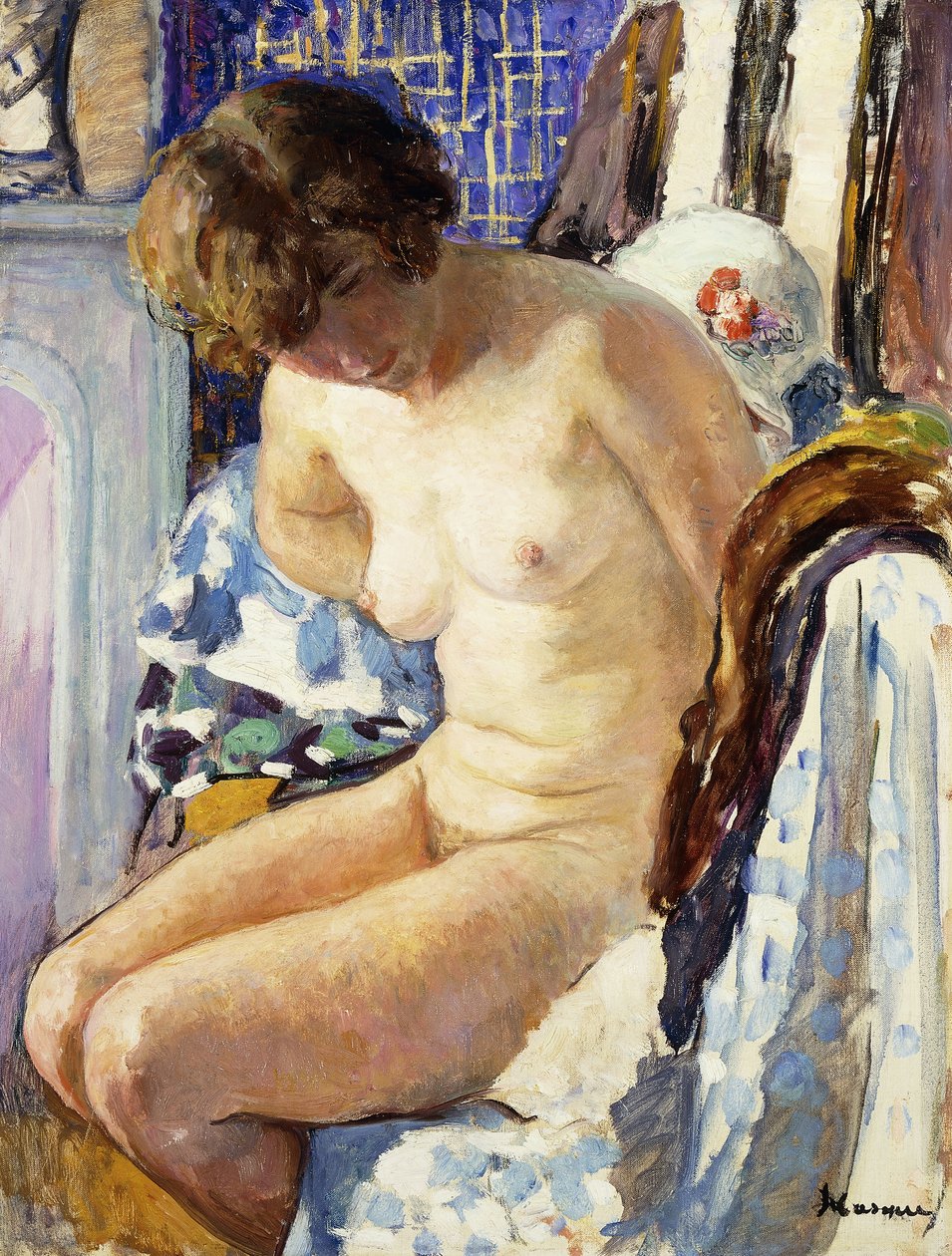 Siedzący nago; Nu Assise, autorstwa Henri Lebasque