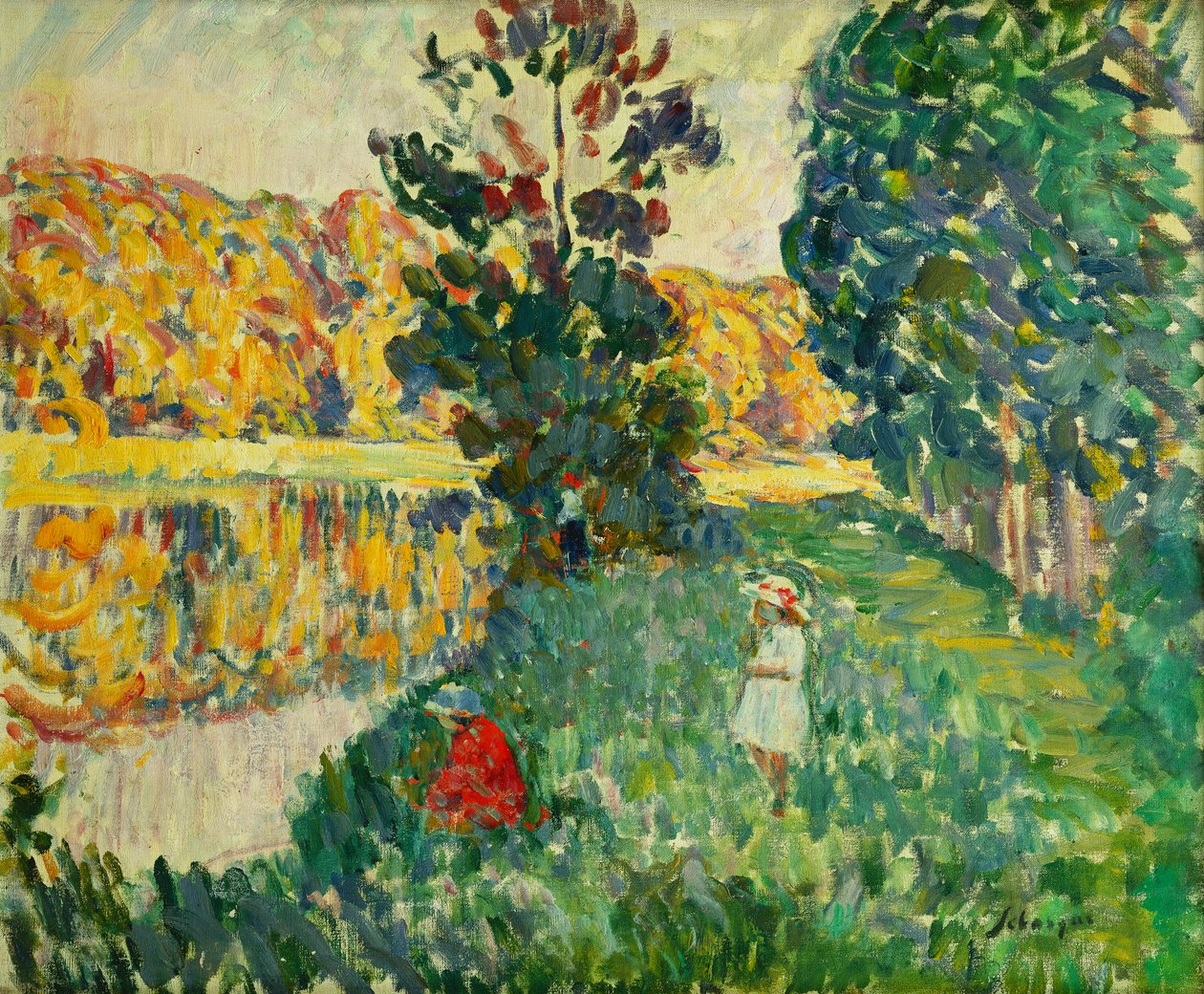 Stawy św. Piotra; Les Etangs de St. Pierre, autorstwa Henri Lebasque
