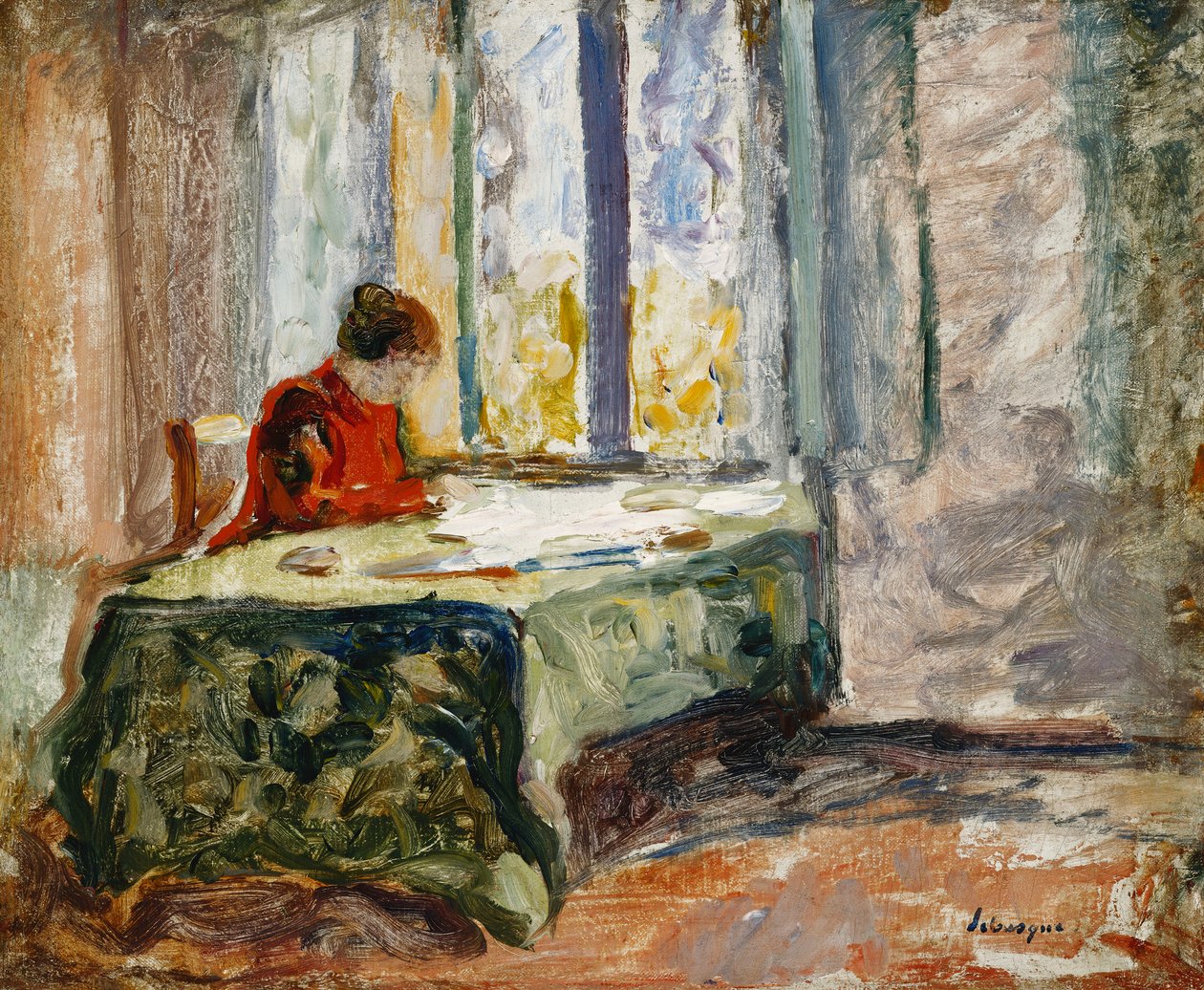 Szycie Kobieta; Pani Kuzynka, autorstwa Henri Lebasque
