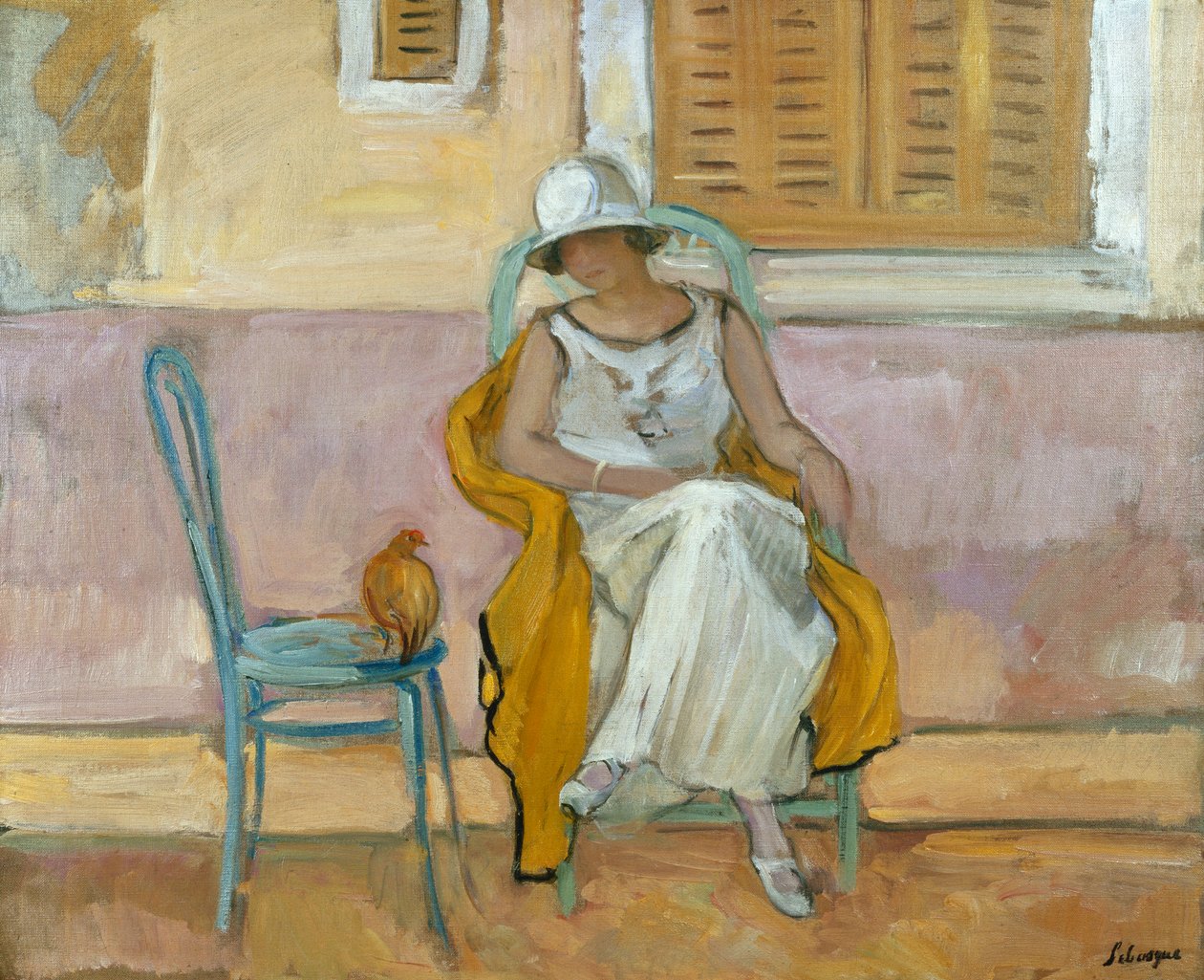 Kobieta w Białej Sukni; Kobieta w białej sukni, ok. 1923 autorstwa Henri Lebasque