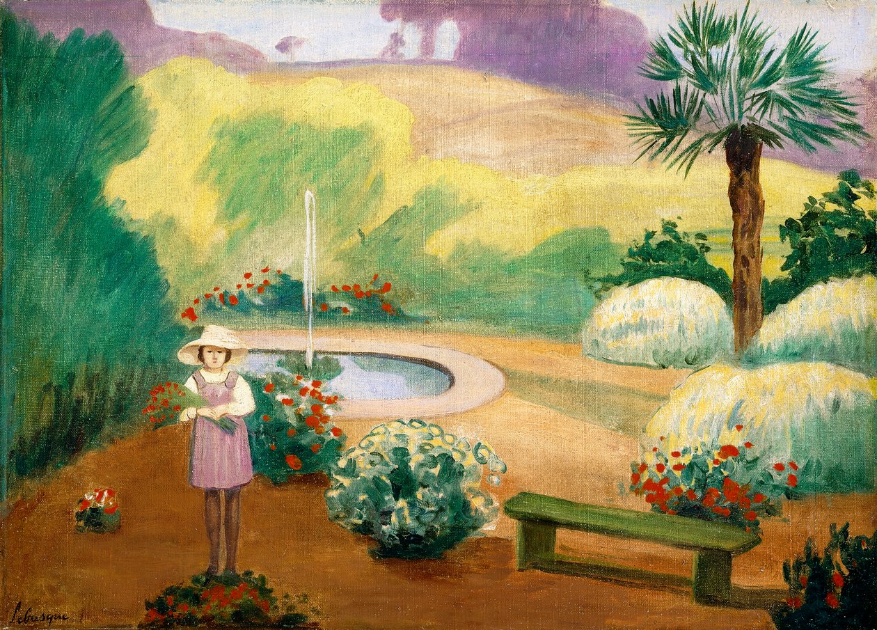 Młoda Dziewczyna przy Fontannie, autorstwa Henri Lebasque
