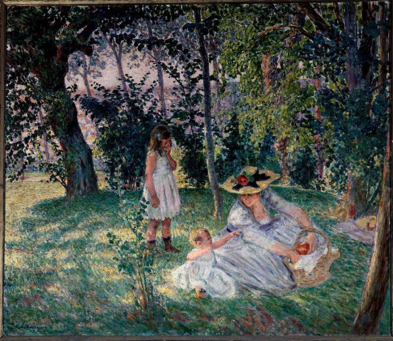 smak na trawie Obraz Henri Lebasque (1865-1937) Gniew XX wieku, Muzeum Sztuk Pięknych autorstwa Henri Lebasque