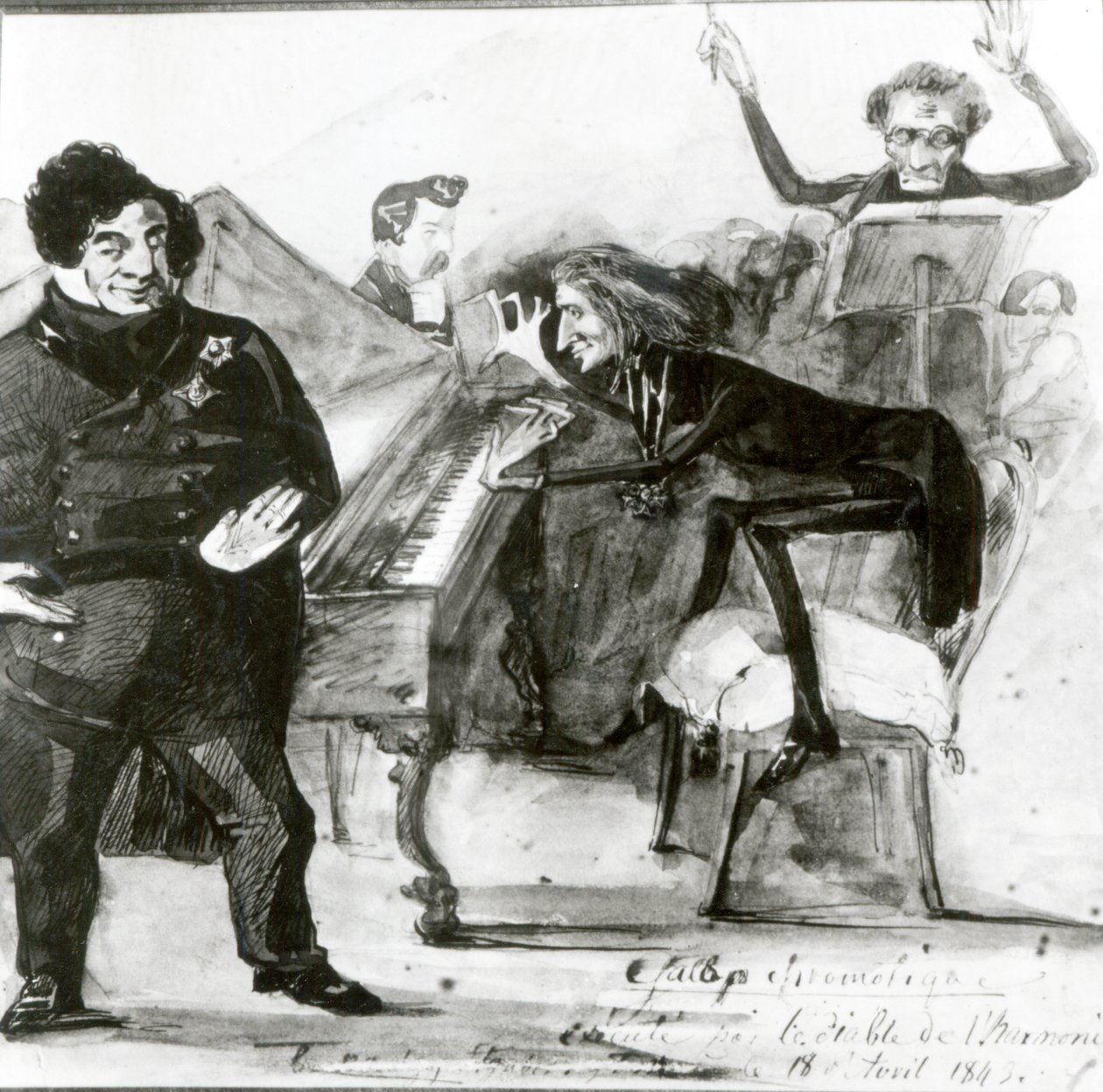 Galop Chromatique Karykatura Luigiego Lablache