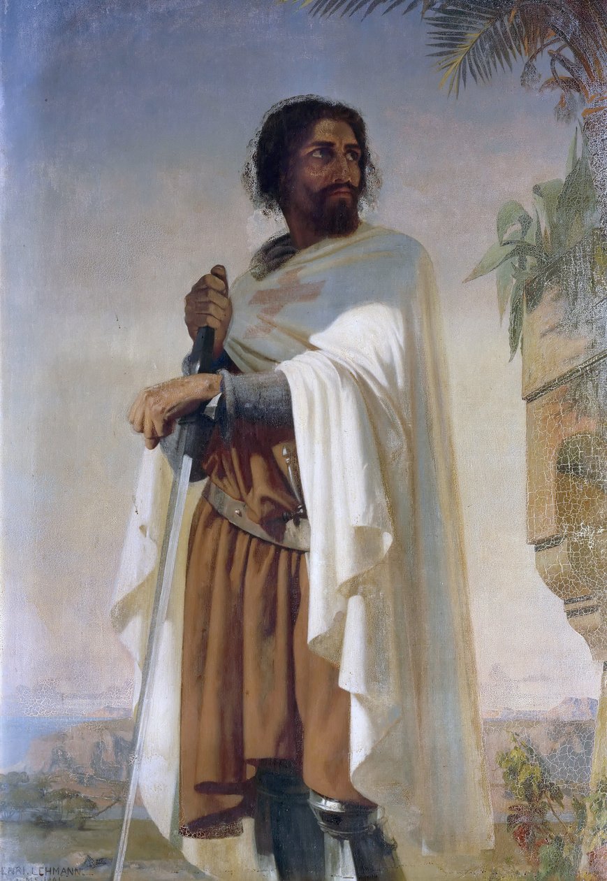 Hugues de Payens, wielki mistrz templariuszy autorstwa Henri Lehmann