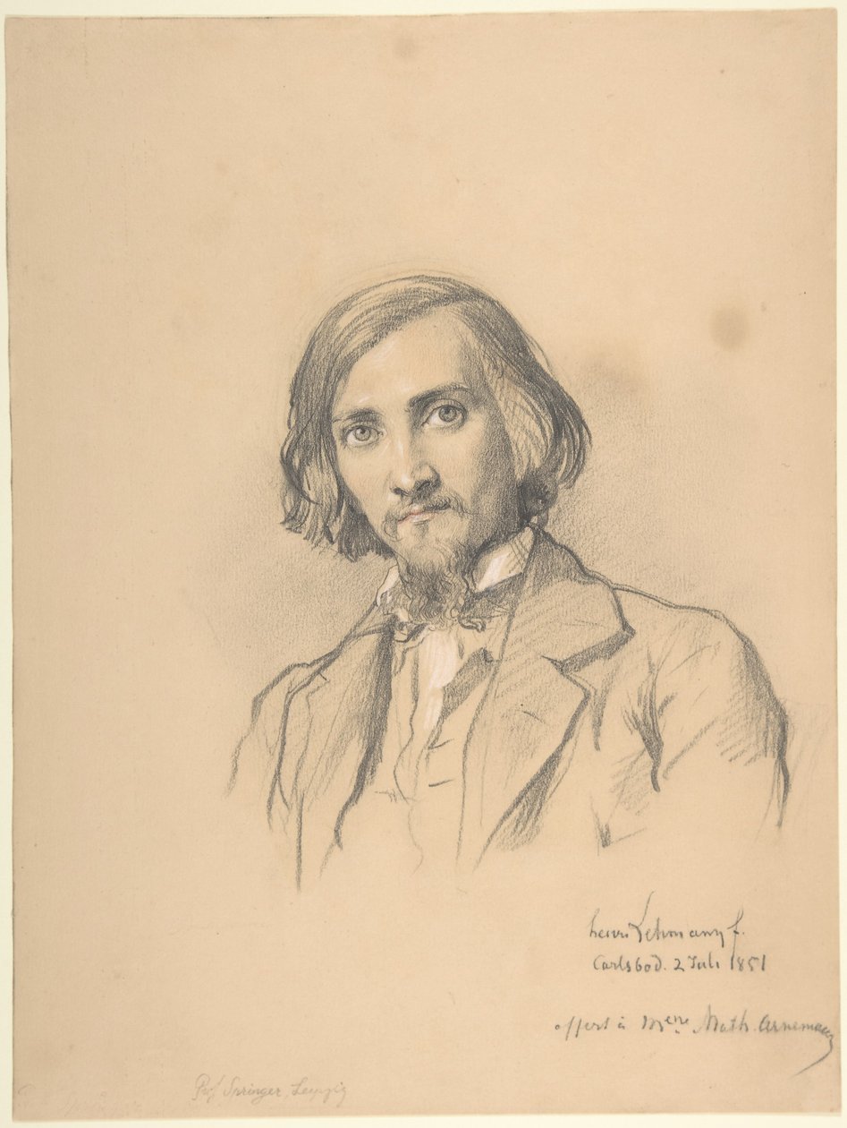 Portret Antona Heinricha Springera (1825-1895) autorstwa Henri Lehmann
