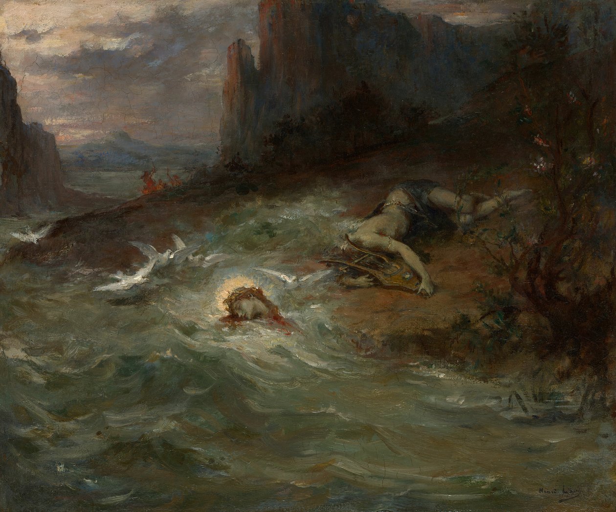 Śmierć Orfeusza, c. 1870. autorstwa Henri Leopold Levy