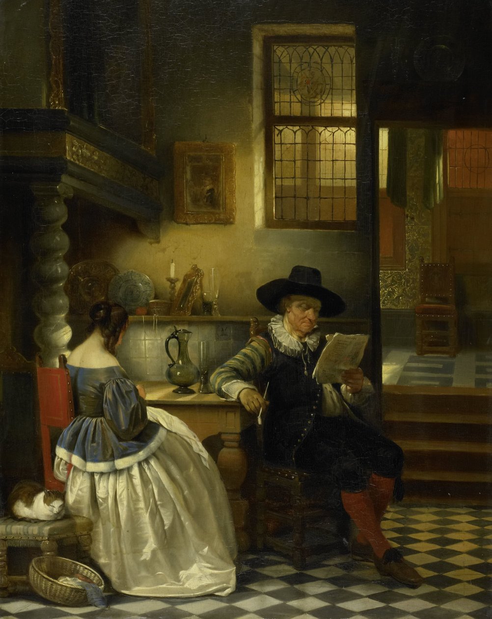 XVII-wieczne wnętrze autorstwa Henri Leys (baron)