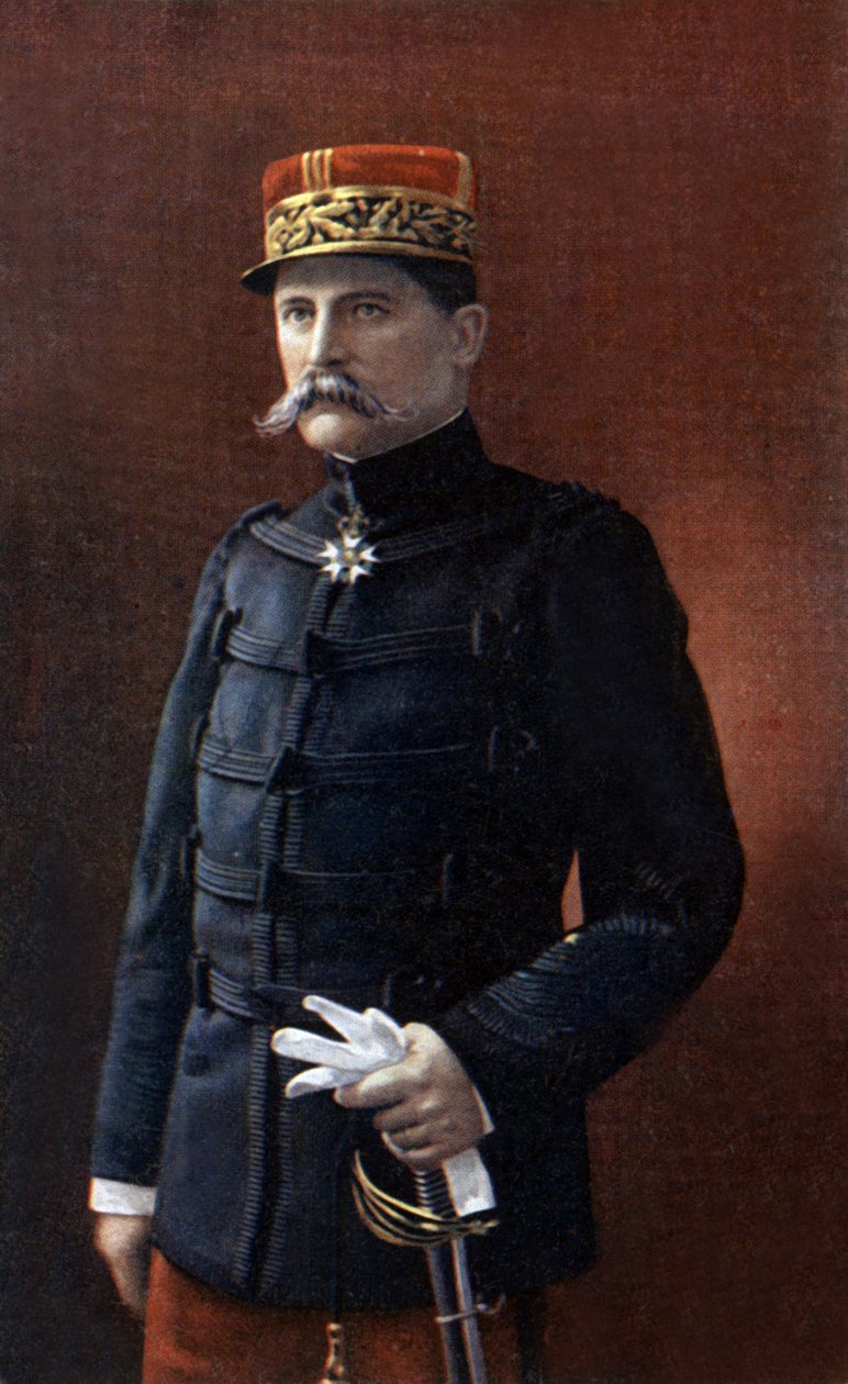 Generał Auguste Hirschauer, generał podczas I wojny światowej, fot. Henri Manuel autorstwa Henri Manuel