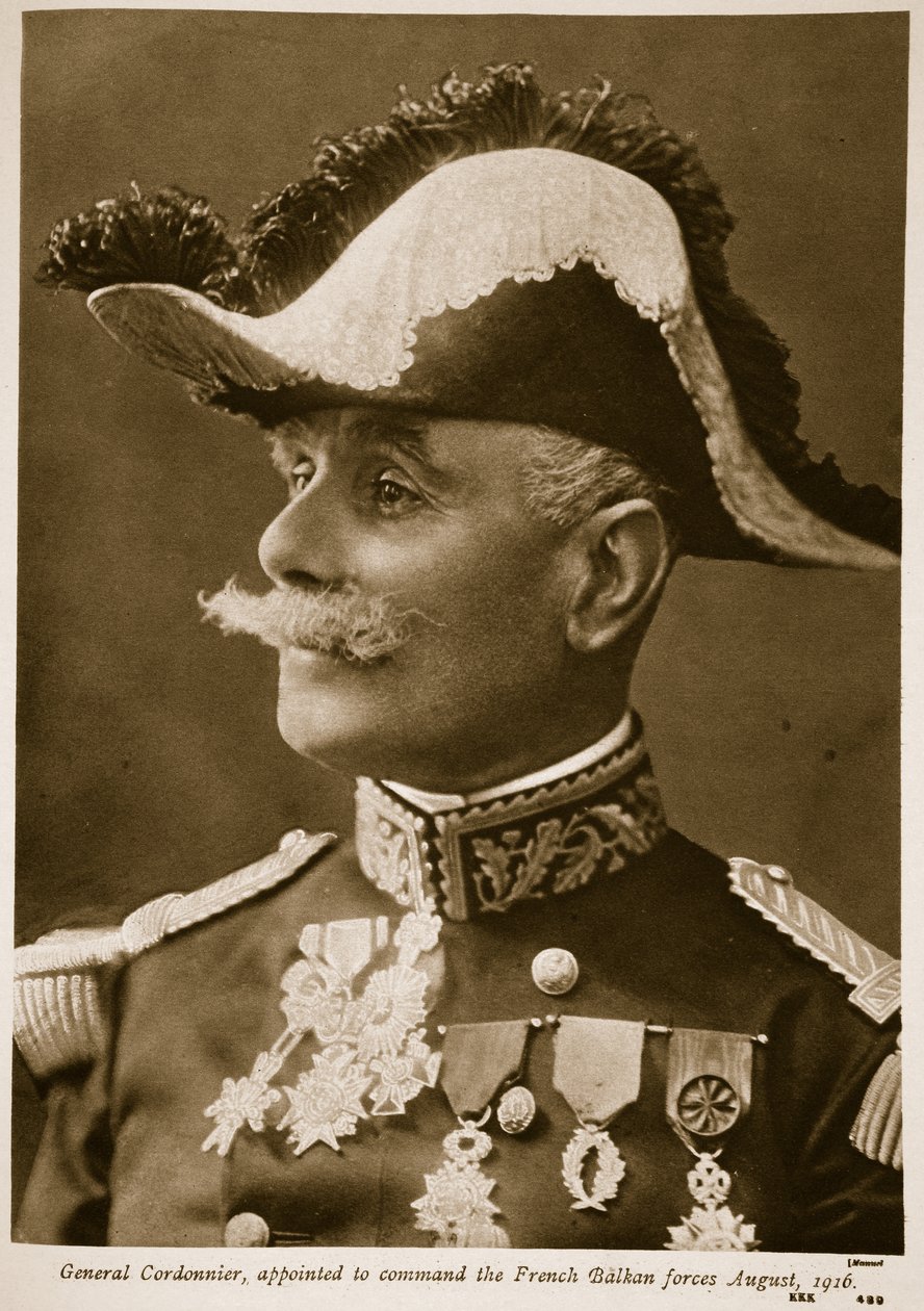 Generał Cordonnier, wyznaczony do dowodzenia francuskimi siłami bałkańskimi August autorstwa Henri Manuel