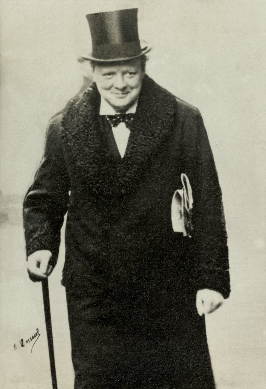 Portret Winstona Churchilla (zdjęcie) autorstwa Henri Manuel