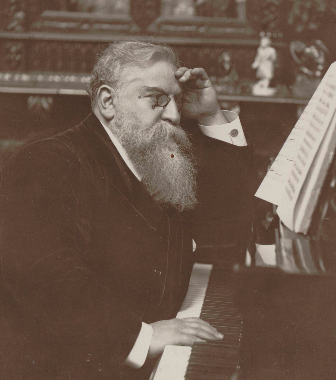 Portret kompozytora Raoula Pugno 1852-1914, ok. 201 1910. autorstwa Henri Manuel