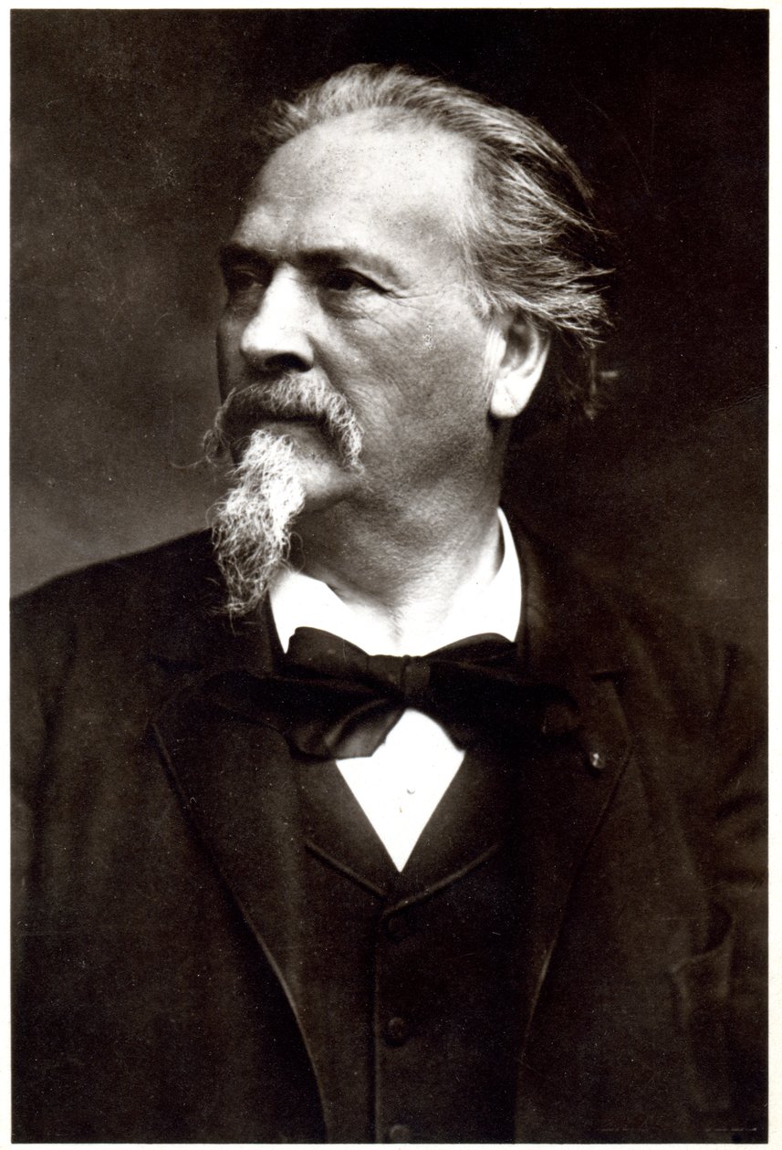 Francuski pisarz Frederic Mistral. Zdjęcie autorstwa Henri Manuel, Francja, ok. 1900 r. (zdjęcie czarno-białe) autorstwa Henri Manuel