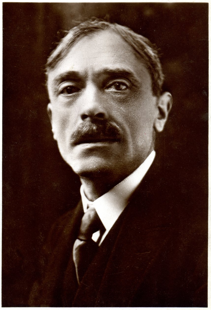 Francuski pisarz Paul Valery, ok. 1920-30 (zdjęcie czarno-białe) autorstwa Henri Manuel