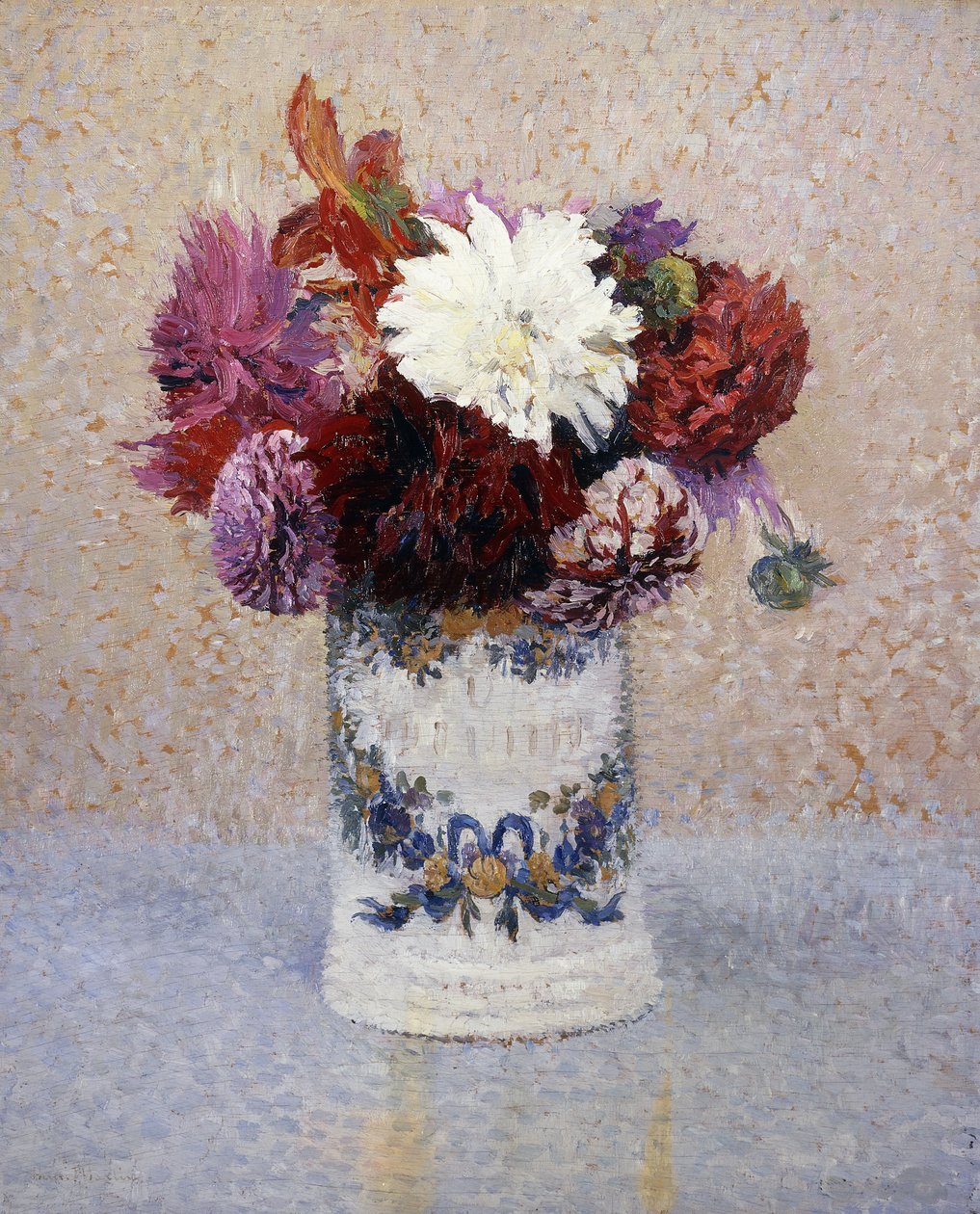 Bukiet Dalii, autorstwa Henri Martin