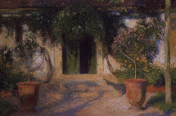 Wejście do domu autorstwa Henri Martin