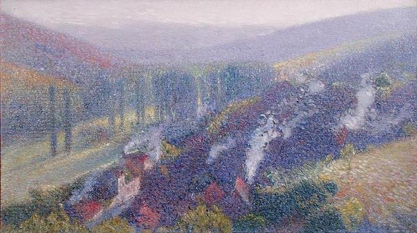 Labastide du Vert, ok. 1930 (olej na płótnie) autorstwa Henri Martin