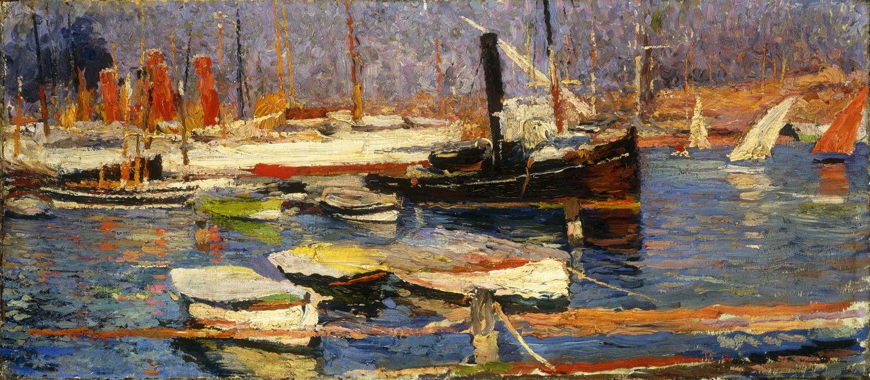 Port w Marsylii, 1904-1918 autorstwa Henri Martin