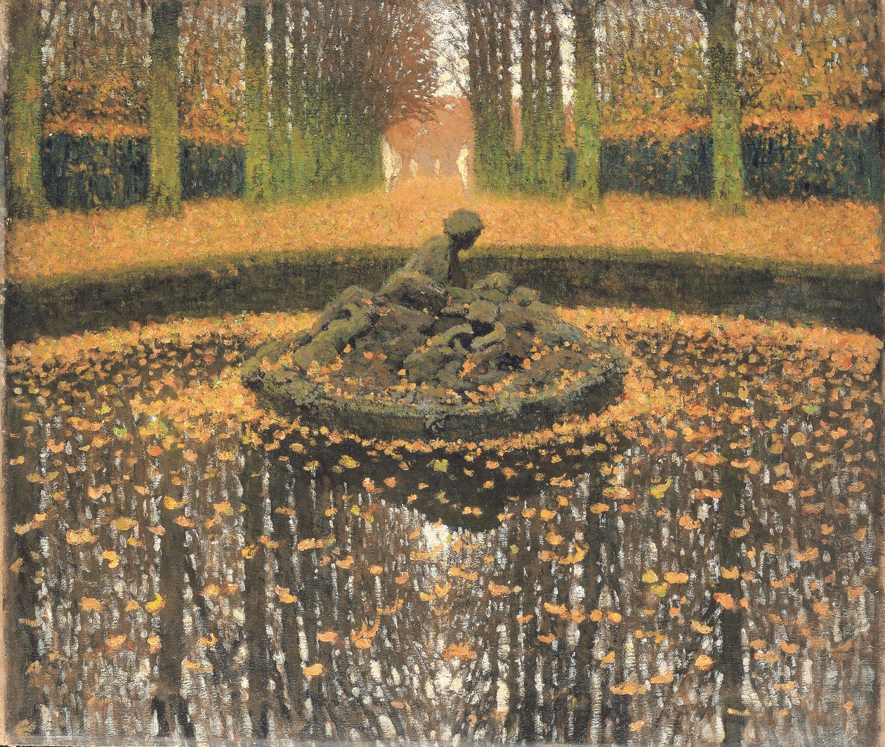 Fontanna Królowej, Wersal, ok. 1920 autorstwa Henri Martin