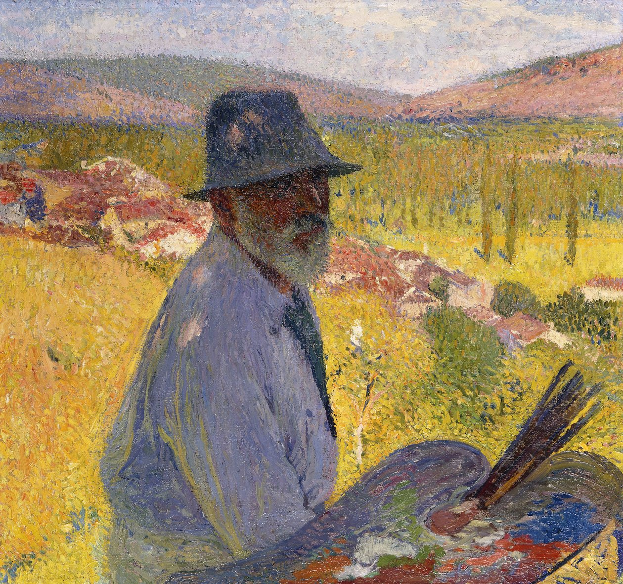 Autoportret w La Bastide-du-Vert; Autoportret w La Bastide-du-Vert, 1905 autorstwa Henri Martin