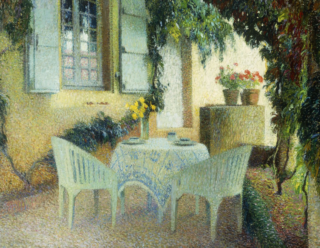 Taras Dworu w Marquayrol, autorstwa Henri Martin
