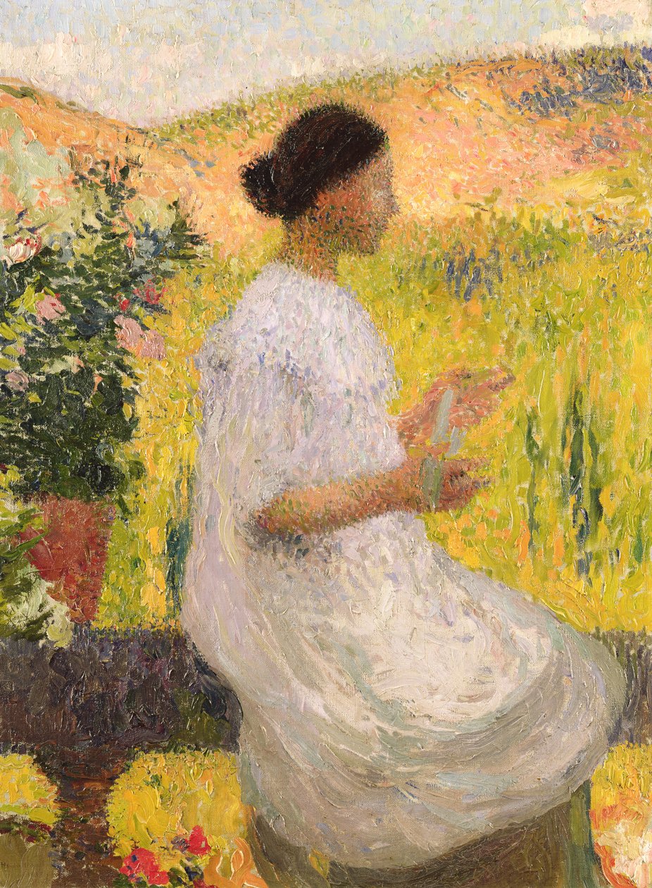 Niebieska Sukienka, 1917 autorstwa Henri Martin