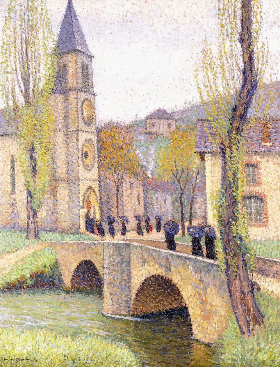 Godzina mszy w Bastide du Vert, ok. 1920 autorstwa Henri Martin