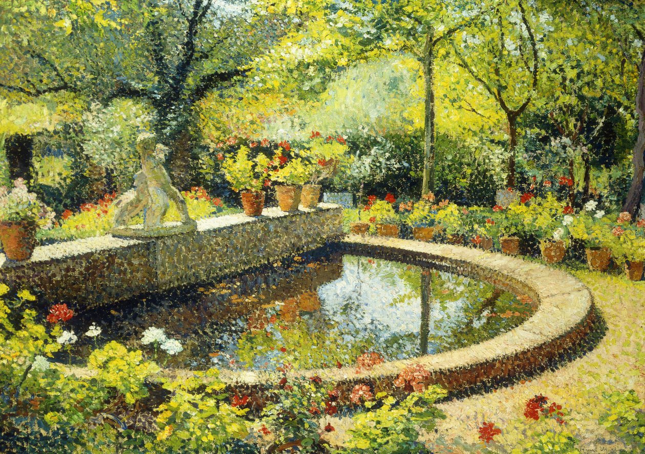 Staw w Marquayrol; Basen Marquayrol, ok. 1930 autorstwa Henri Martin